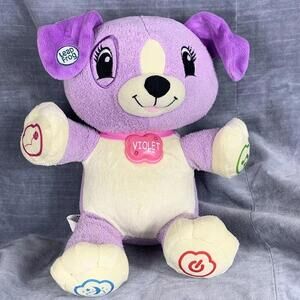 LeapFrog My Pal Violet Interactive Learning Music Talking Puppy Dog 11" Plush​